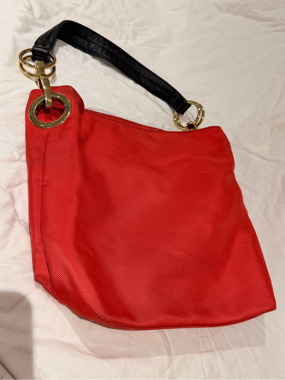 JPK Paris Orange  Shoulder Bag Gold Hardware Zip Closure